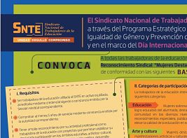 Convocatoria “Mujeres Destacadas del SNTE 2014-2015”