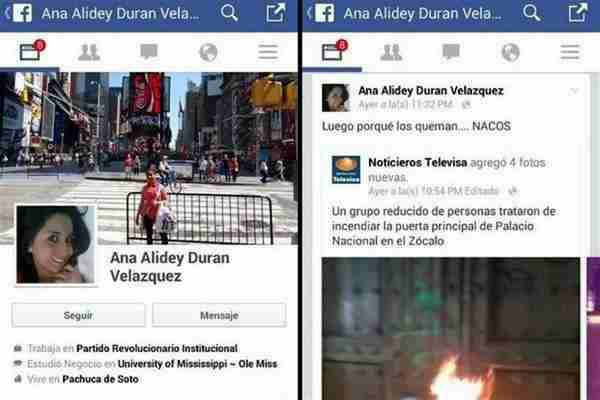 “Luego por que los queman…NACOS”, dice hija de líder sindical.