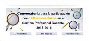 Lanza INEE convocatoria para observadores del concurso de plazas docentes 2015-2016