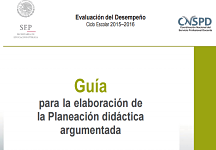 Guías para elaborar la planeación didáctica argumentada