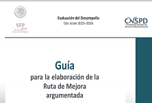 Guía para elaborar la ruta de mejora argumentada (directores)