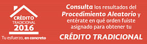 Resultados del sorteo de créditos hipotecarios del FOVISSSTE 2016