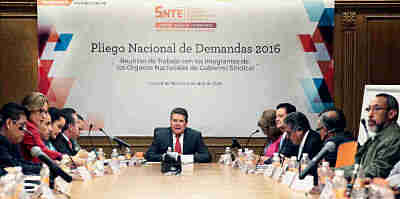 Listo el pliego general de demandas 2016: SNTE