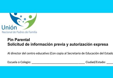 Difunden formato de ‘Pin Parental’ dirigido a Directores Escolares