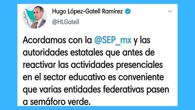 SEP ve preferible varios Estados en verde antes de abrir escuelas