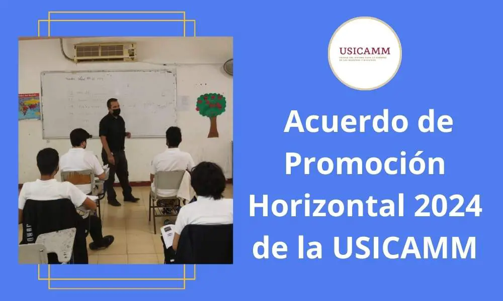 Publica USICAMM Acuerdo de Promoción Horizontal 2024