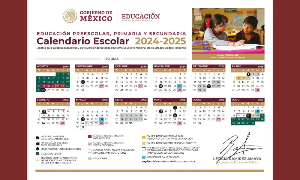 ¡Esto señaló la SEP sobre el Calendario Escolar 2024-2025!